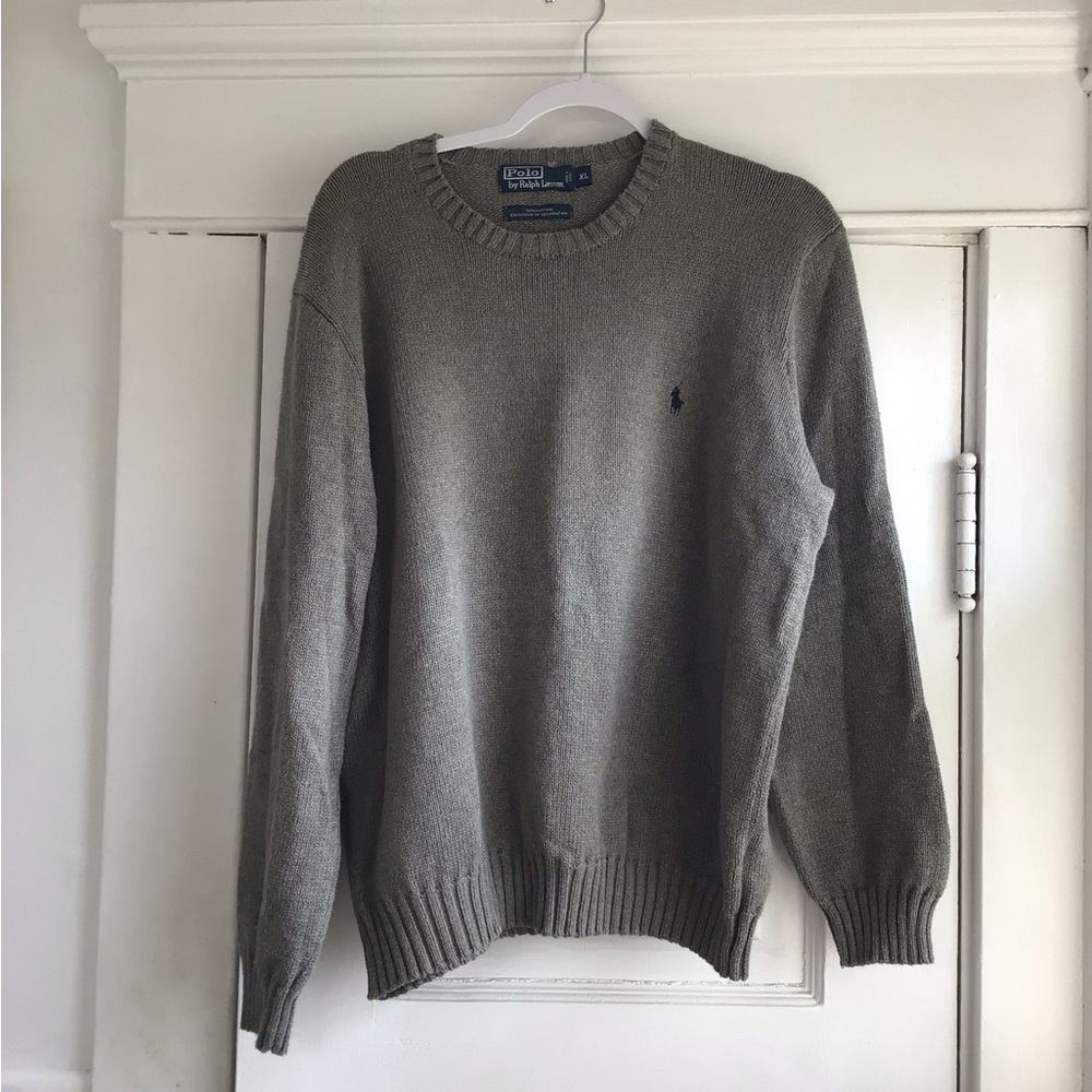 Ralph Lauren Men's Crewneck Sweater in Gray